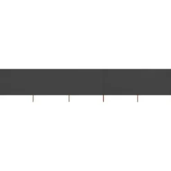 Vindskydd 5 paneler tyg 600x80 cm antracit