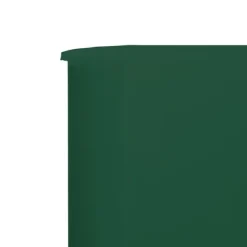 Vindskydd 9 paneler tyg 1200x120 cm grön