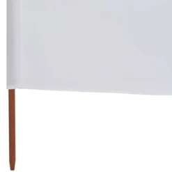 Vindskydd 5 paneler tyg 600x120 cm sandvit - Vindskärm - Vindskärmar - Home & Living