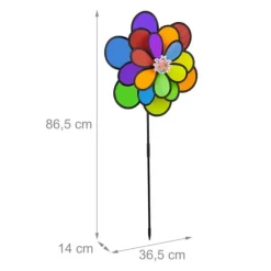 Vindsnurra, 36,5x14x86,5 cm, Flerfärgad