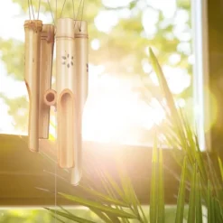 Vindspel, Bambu, 73x7x7 cm, Brun