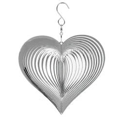 Vindspel Hjärta / Dekoration för Trädgård & Balkong – Rostfritt Stål
