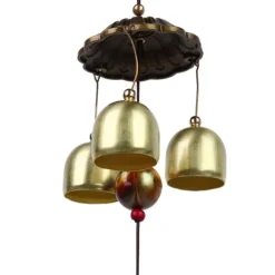 Vindspel Metallklocka Djurformad Hemdekoration Utomhus Trädgårdsdekoration (#03)