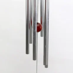 Vindspel Multi Aluminiumrör Trä Dekorativ Vindspel Present Till Stuga Hem Dörr Fönster Plattform Silver Vitt Rör