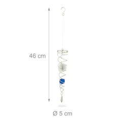 Vindspel, Spiral, 46x5 cm, Silver