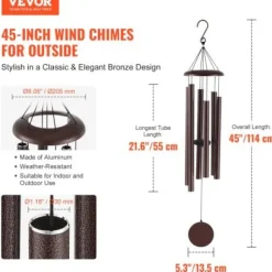 Vindspel, 114.3x20 cm, Brons, Aluminium