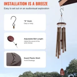 Vindspel, 106,7x15 cm, Brun, Aluminium