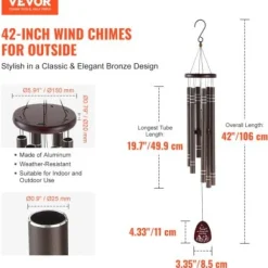 Vindspel, 106,7x15 cm, Brun, Aluminium