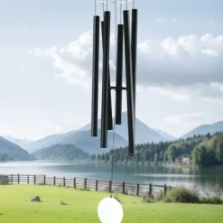 Vindspel, 167,7x25 cm, Svart, Aluminium