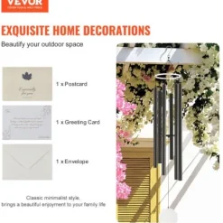 Vindspel, 167,7x25 cm, Svart, Aluminium