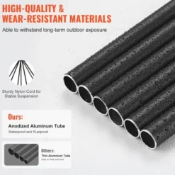 Vindspel, 167,7x25 cm, Svart, Aluminium