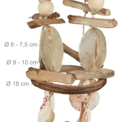 Vindspel, 107x18 cm, Vit, Kodustaar