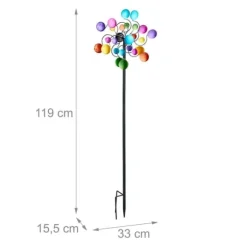 Vindspel, 119x33x15,5 cm, Flerfärgad, Järn