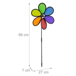 Vindspinner-set, 27x7x66 cm, Flerfärgad