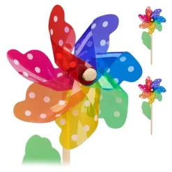 Vindspinner-set, 18x9x38,5 cm, Flerfärgad