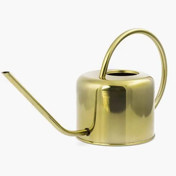 Vintage guldig vattnare i rostfritt stål 1,2 liter