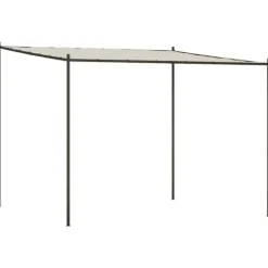 Vit paviljong 3x3 m - Vattentålig polyester och stålram | Färg: Vit | Storlek: 3x3 m