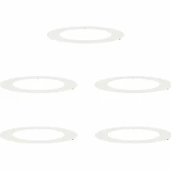 Vita Golvplanter - Hopfällbar Rund Plast för Inomhus & Utomhus | Färg: Vit | Storlek: Stor