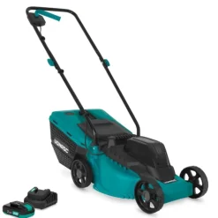 VONROC Batteridriven gräsklippare 20V – 32 cm – Borstlös motor – Inkl. batteri/laddare