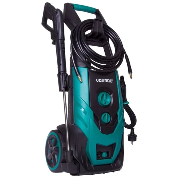 VONROC Högtryckstvätt 2200W – 170 Bar – 450L/h – Integrerad Tvättmedelsbehållare – 8m Slang – För Hem och Trädgård