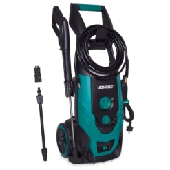 VONROC Högtryckstvätt 2200W – 170 Bar – 450L/h – Integrerad Tvättmedelsbehållare – 8m Slang – För Hem och Trädgård