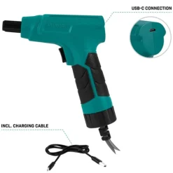 VONROC Tryckspruta 10L – 4V Batteri | Inkl. 2 sprutlansar, bärremmar och USB-C-kabel