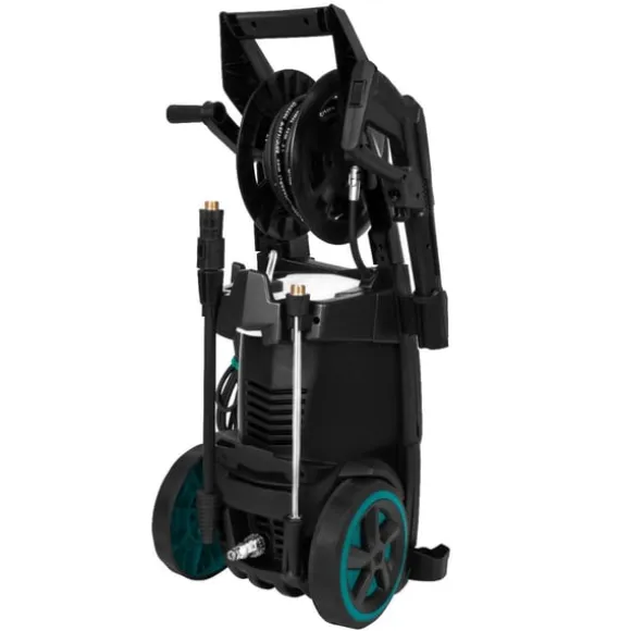 VONROC 2500W Högtryckstvätt med 195 Bar Induktionsmotor och 8m Slang – Inkl. Terrassrengörare och Turbolans