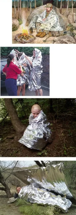 VÄRMEISOLERANDE NÖDFILT ÖVERLEVNADSFILT överlevnadsfilt solskyddsfilt