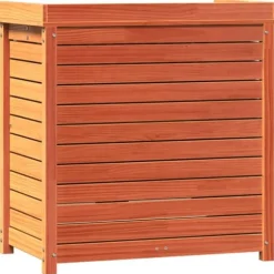 Växtbord med hyllor i massiv furu - Planteringsbord för trädgård | Färg: Brun | Storlek: 82,5x50x86,5 cm