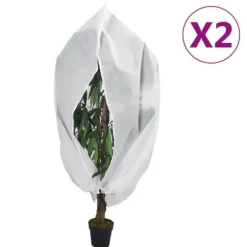 Växtfleece med blixtlås och dragsko - Vinterskydd för växter | Storlek: 1,2x1,8 m | Viktspecifikation: 70 g/m²