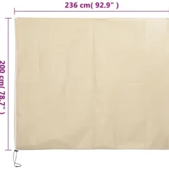 Växtfrostskydd med blixtlås - Multifunktionellt vinterskydd för växter | Storlek: 2,36x2 m | Vikt: 70 g/m²