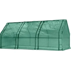 VÄXTHUS 240*90*90 CM, PE-FOLIE 135G, METALLKONSTRUKTION - T N15-912