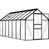 Växthus antracit aluminium 8,17 m³