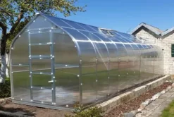 Växthus Baumera STANDART 20 - 2,5x8m med 6 mm polykarbonatbeläggning