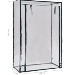 Växthus för tomatodling - Skydda dina växter | Storlek: 102x52x150 cm