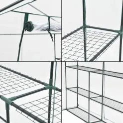 Växthus Grünau 200x200x220 cm [en.casa]