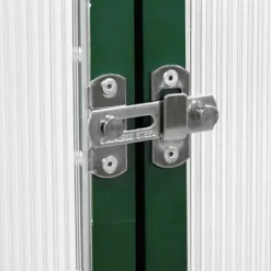 Växthus i aluminium med grön ram – Väderbeständig och UV-skyddad | Storlek: 169x169x202 cm