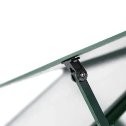 Växthus i aluminium med grön ram – Väderbeständig och UV-skyddad | Storlek: 169x169x202 cm