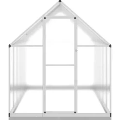 Växthus i aluminium med UV-skydd | 334x169x202 cm | Färg: Silver
