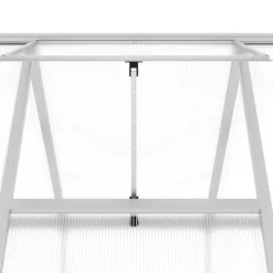 Växthus i aluminium med UV-skydd | 334x169x202 cm | Färg: Silver