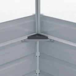 Växthus i galvaniserat stål - Skydd för växter | Färg: Grön | Storlek: 100x100x77 cm