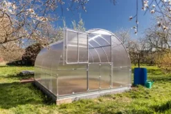 Växthus KLASIKA TUBE 3x6m (18m2) med fundament och 6mm polykarbonatbeläggning