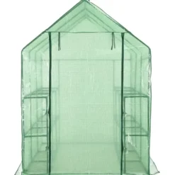 Växthus med 12 hyllor stål 143x214x196 cm - Växthus - Odlingshus - Home & Living