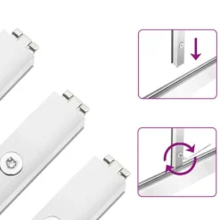 Växthus med aluminiumram - Väderbeständigt och stabilt | Storlek: 169x169x202 cm | Färg: Silver