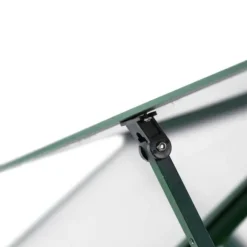 Växthus med grön aluminiumram - Skydd för växter | Storlek: 169x169x195 cm