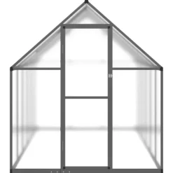 Växthus med ram antracit 334x169x195 cm aluminium