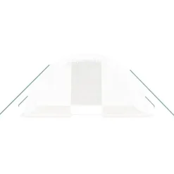 Växthus med stålram - Rymligt och hållbart 8 m² | Färg: Vit | Storlek: 4x2x2 m