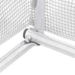 Växthus med stålram - Rymligt och hållbart 8 m² | Färg: Vit | Storlek: 4x2x2 m