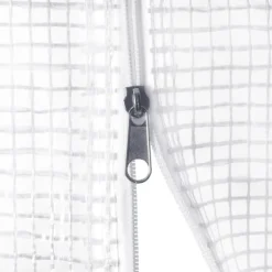 Växthus med stålram - Rymligt och hållbart 8 m² | Färg: Vit | Storlek: 4x2x2 m