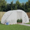 Växthus med stålram vit 8 m² 4x2x2 m